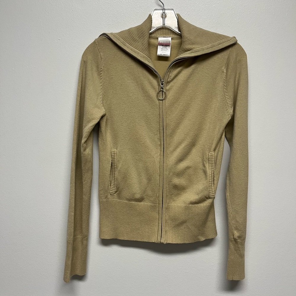 Y2K Zippered Sweater Top